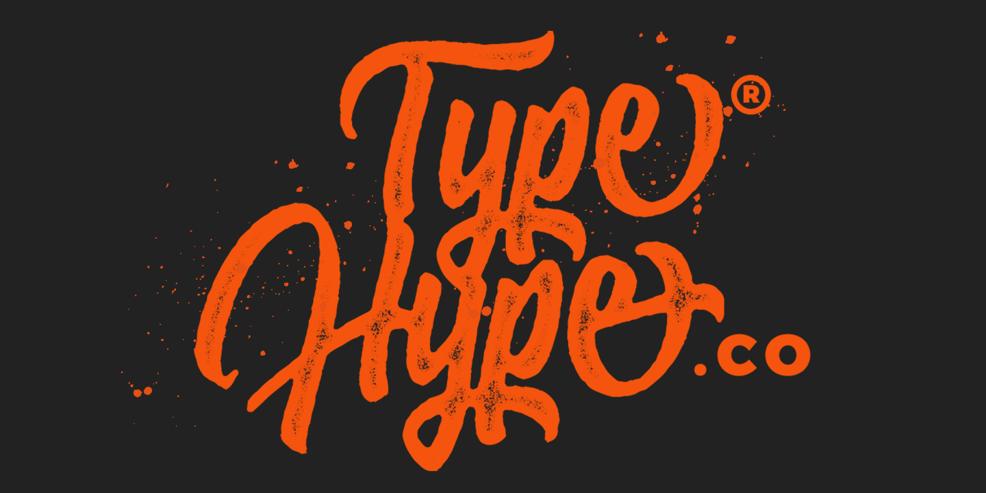 Beispiel einer Hoodson Swash-Schriftart